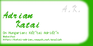 adrian katai business card